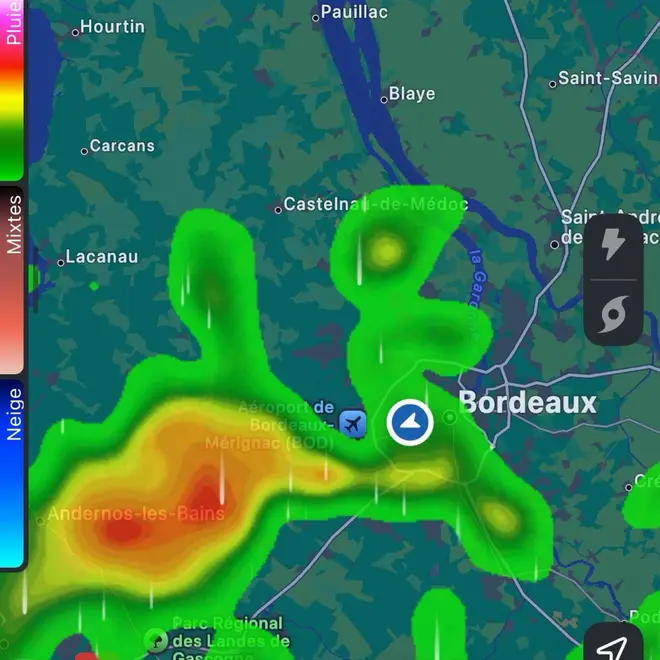 Un cliché publié pour le mot pluie