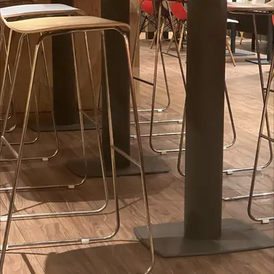 Une surface métallique prise de près